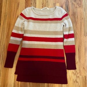 Athleta Cashmere Striped Sweater